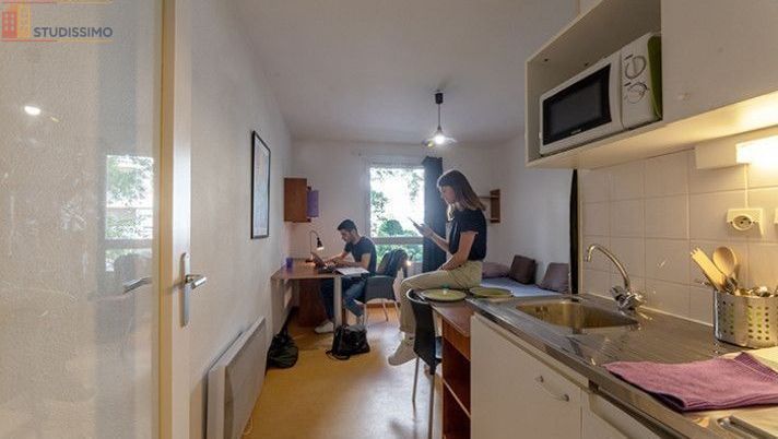 Studio meublé 17m² Villeurbanne - Étage élevé, lumineux - Photo 3