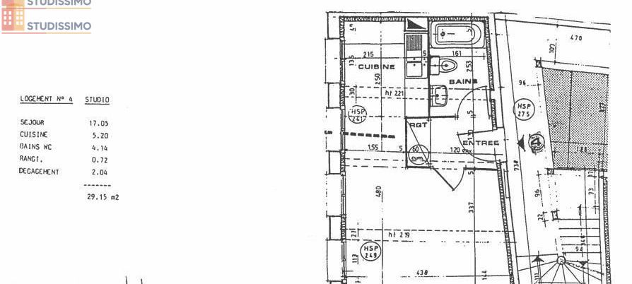 Studio meublé 29m² Rouen 76000 - Avec parking - Photo 2