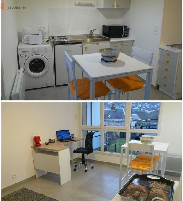Studio meublé 26m² Rouen centre - Lumineux, proche services - Photo 2