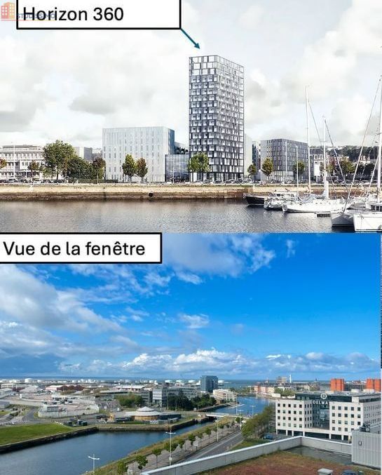 Studio 23m² Le Havre 76600 - Meublé, vue panoramique - Photo 4