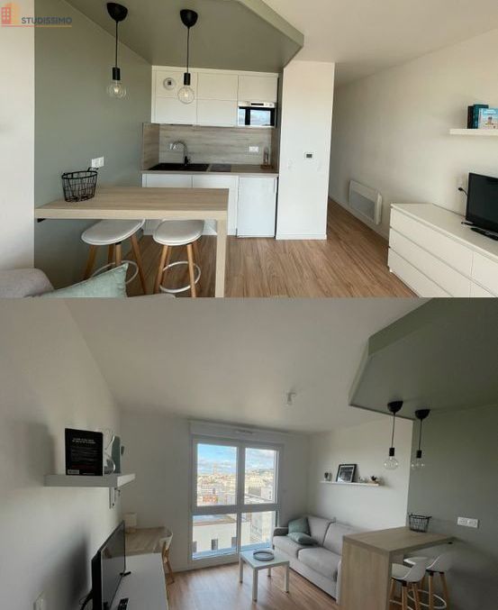 Studio 23m² Le Havre 76600 - Meublé, vue panoramique - Photo 3