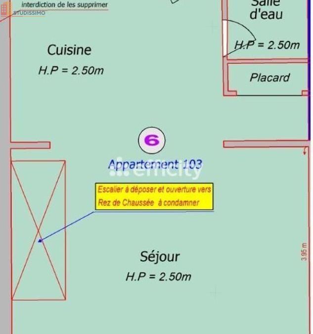 Studio 39m² Cherbourg-en-Cotentin 50100 - Photo 1