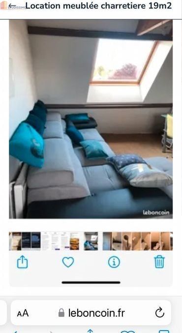 Studio 19m² Saint-Jean-du-Cardonnay - Meublé, DPE D - Photo 1