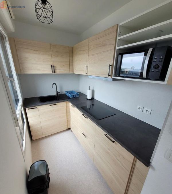 Studio meublé 22m² Rouen Pasteur - Rénové, dernier étage - Photo 3