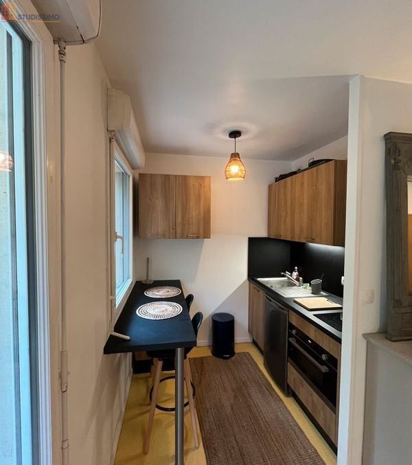 Studio meublé 25m² Rouen 76000 - Terrasse, parking - Photo 2
