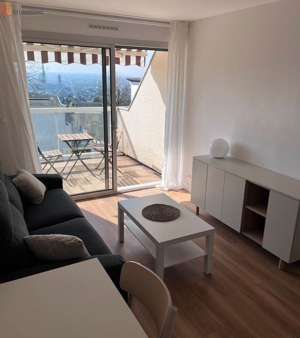 Studio 21m² Rouen 76000 - Meublé, terrasse - Photo 4
