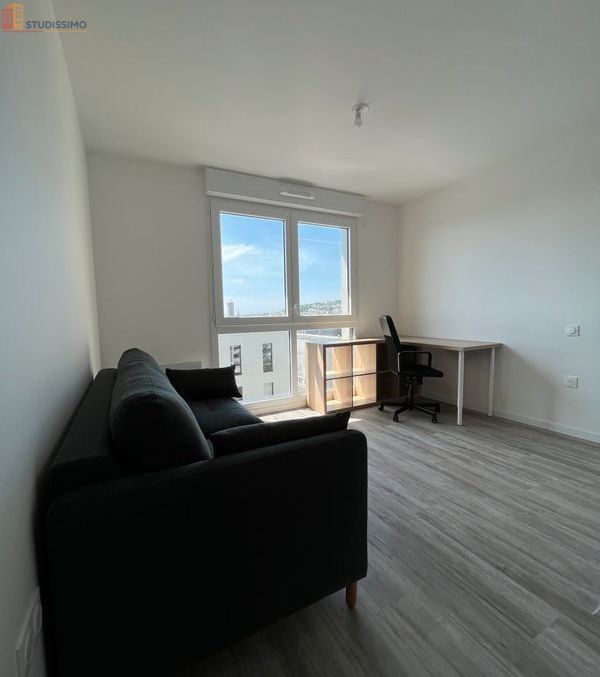 Studio meublé 23m² Le Havre 76600 - Récente, 8e étage - Photo 9