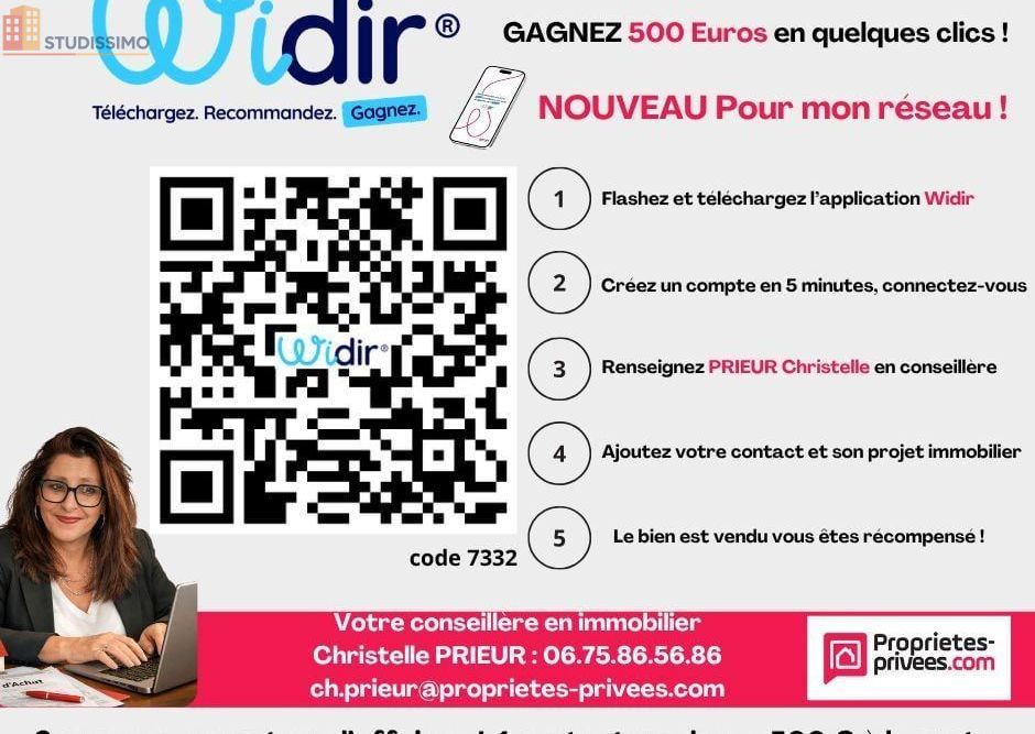 Studio 23m² Châlons-en-Champagne - 1er étage, DPE E - Photo 1