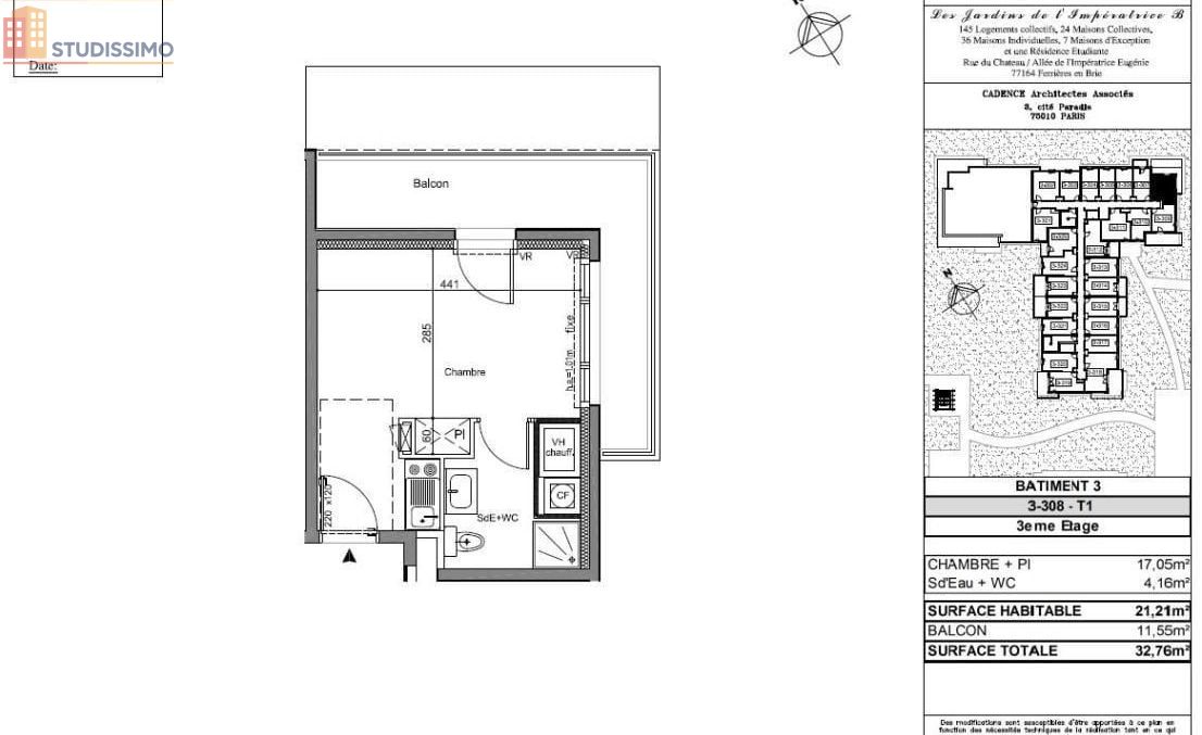Studio 21m² Ferrières-en-Brie - Lumineux - Photo 6