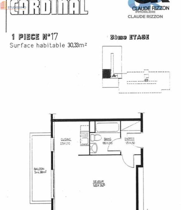 Studio 30m² Nancy 54000 - Étage élevé, DPE C - Photo 2