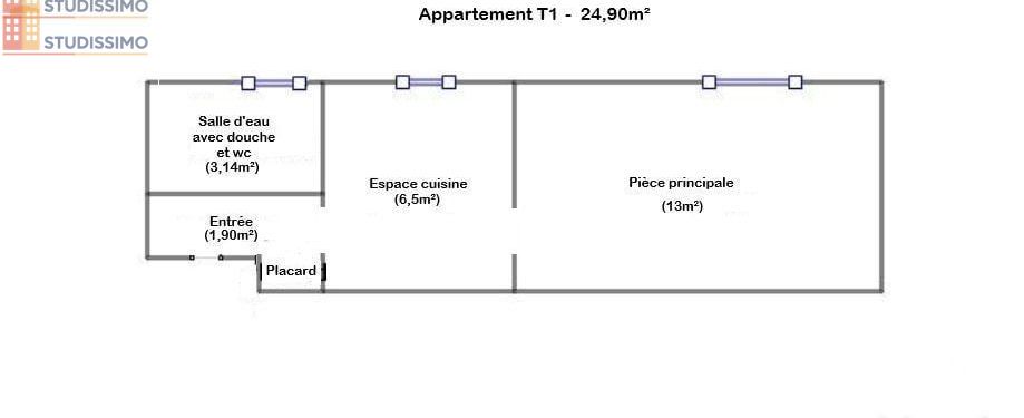 Studio 25m² Vandoeuvre-lès-Nancy - lumineux - Photo 2