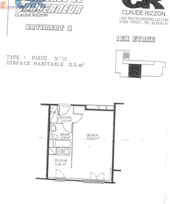 Studio 32m² Nancy 54000 - Photo 3