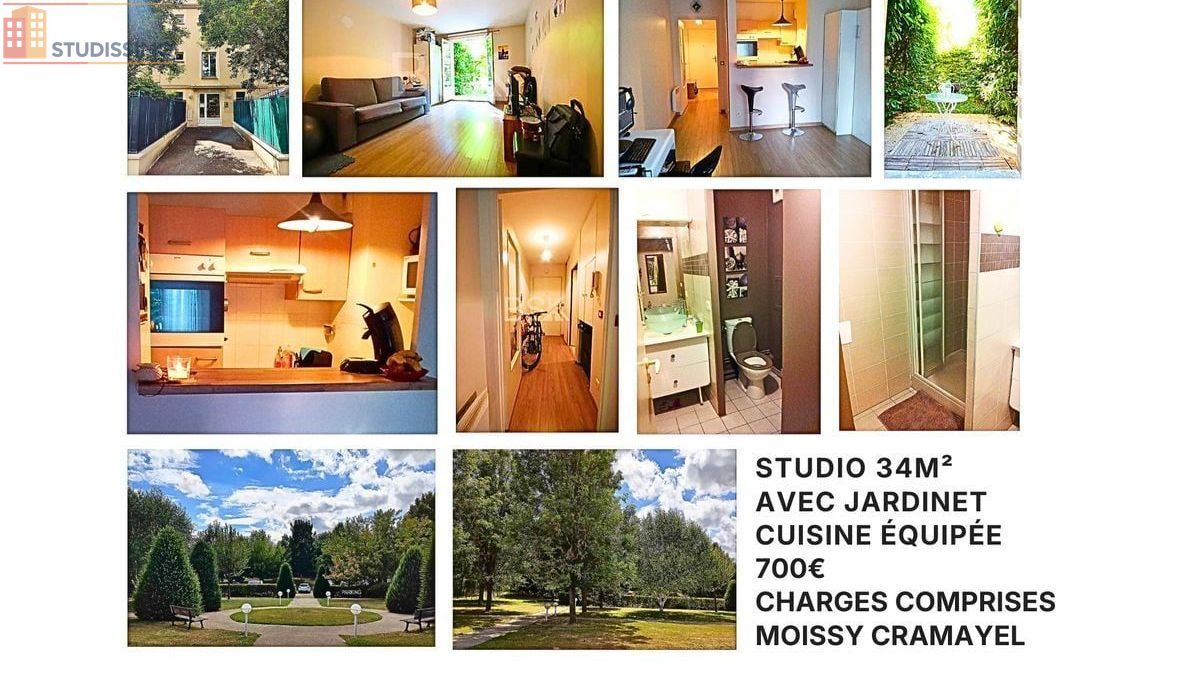 Studio 34m² Moissy-Cramayel - Lumineux, proche commodités - Photo 1