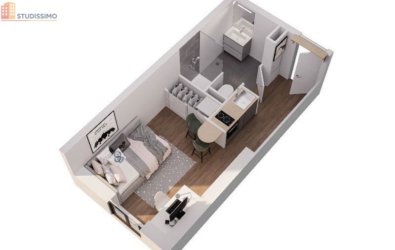Studio 20m² Vandoeuvre-lès-Nancy - Proche campus Novaé - Photo 2