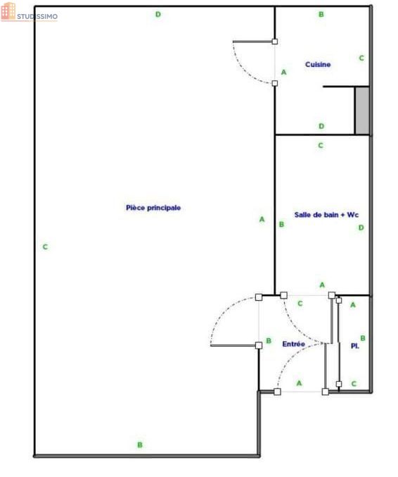 Studio 33m² Nancy 54000 - Étage élevé, DPE C - Photo 6