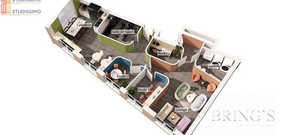 Studio 19m² Vandoeuvre-lès-Nancy - Aucun caractère mentionné - Photo 3