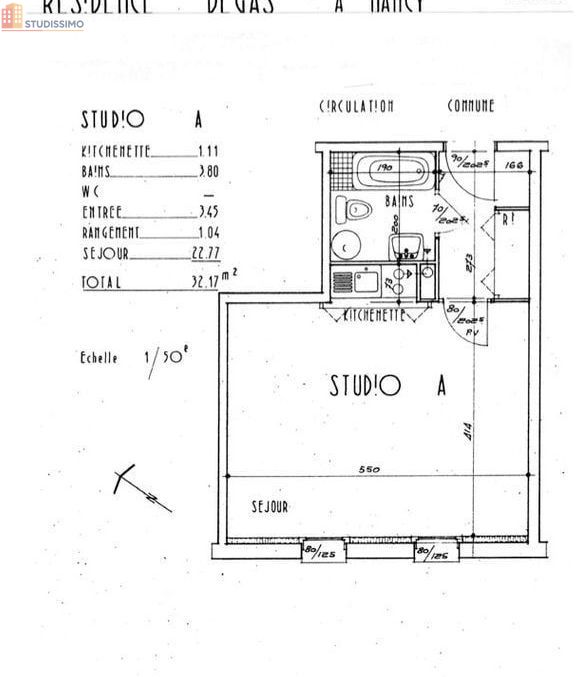Studio 32m² Nancy 54000 - Lumineux, 4e étage - Photo 1