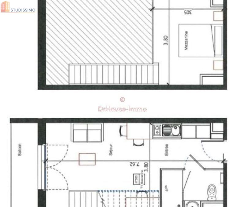 Studio 35m² Saint-Avé - Étage élevé, DPE C - Photo 3