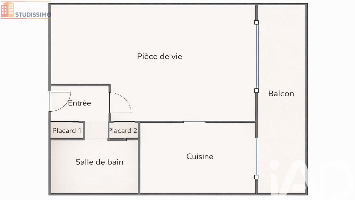 Studio 33m² Vannes - Étage élevé, lumineux - Photo 5