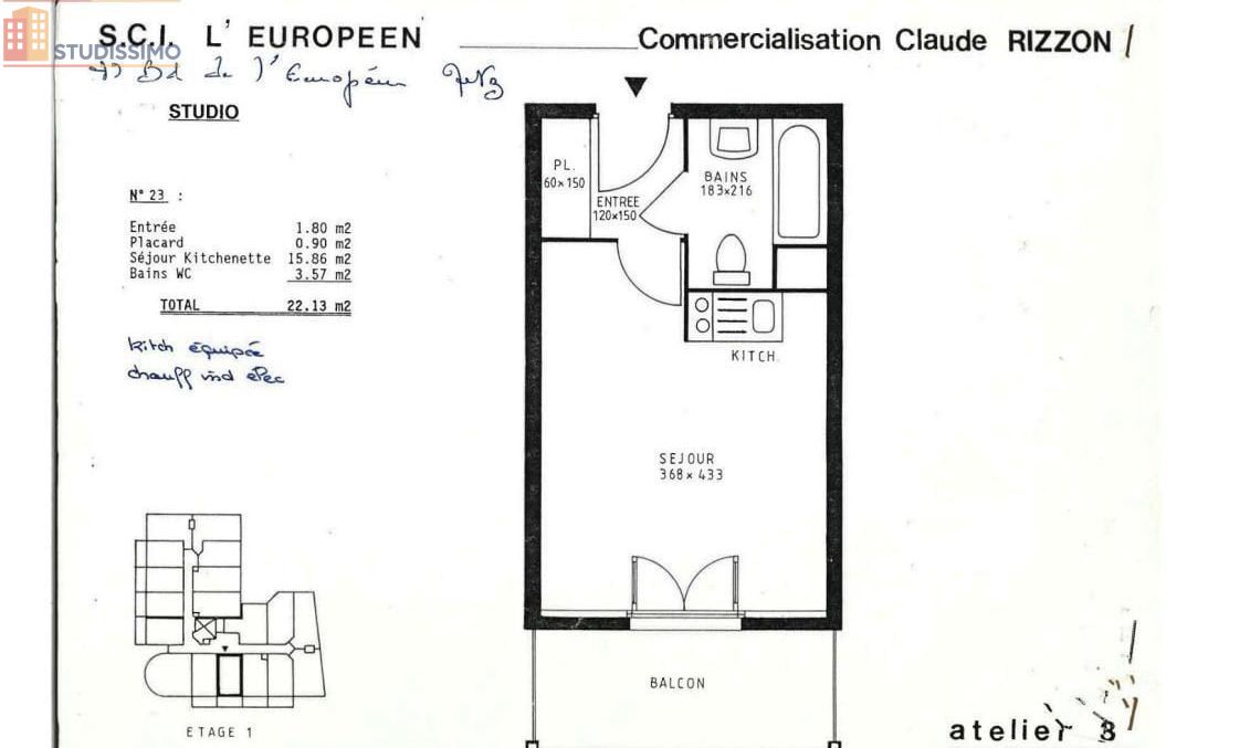 Studio 22m² Metz 57070 - Photo 1
