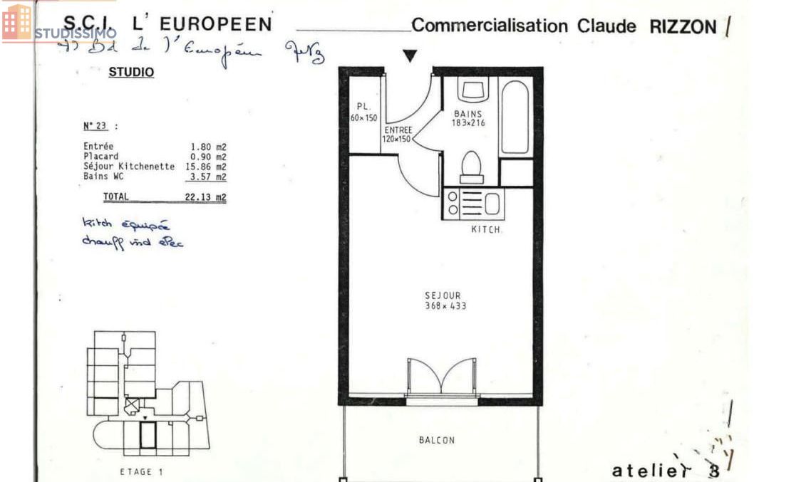Studio 22m² Metz 57070 - Photo 1