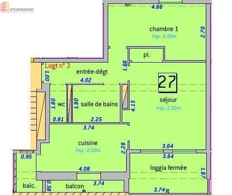 Studio 53m² Chantilly - Spacieux, 1 chambre - Photo 2