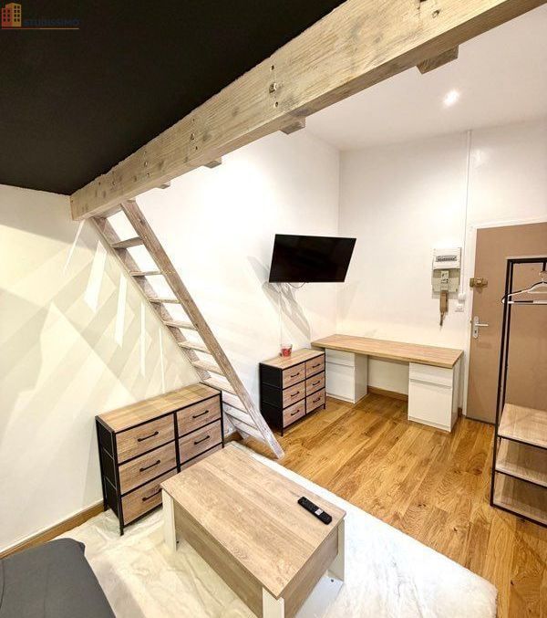 Studio meublé 14m² Amiens - Mezzanine, prêt à vivre - Photo 4