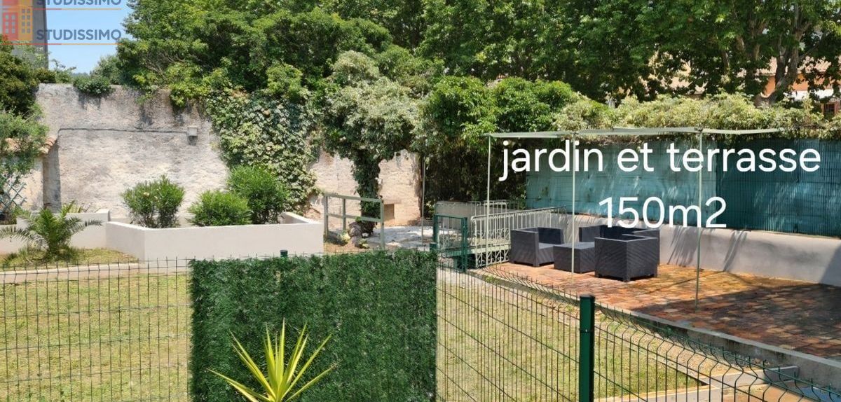 Studio meublé 20m² Le Luc - Jardin et terrasse - Photo 1