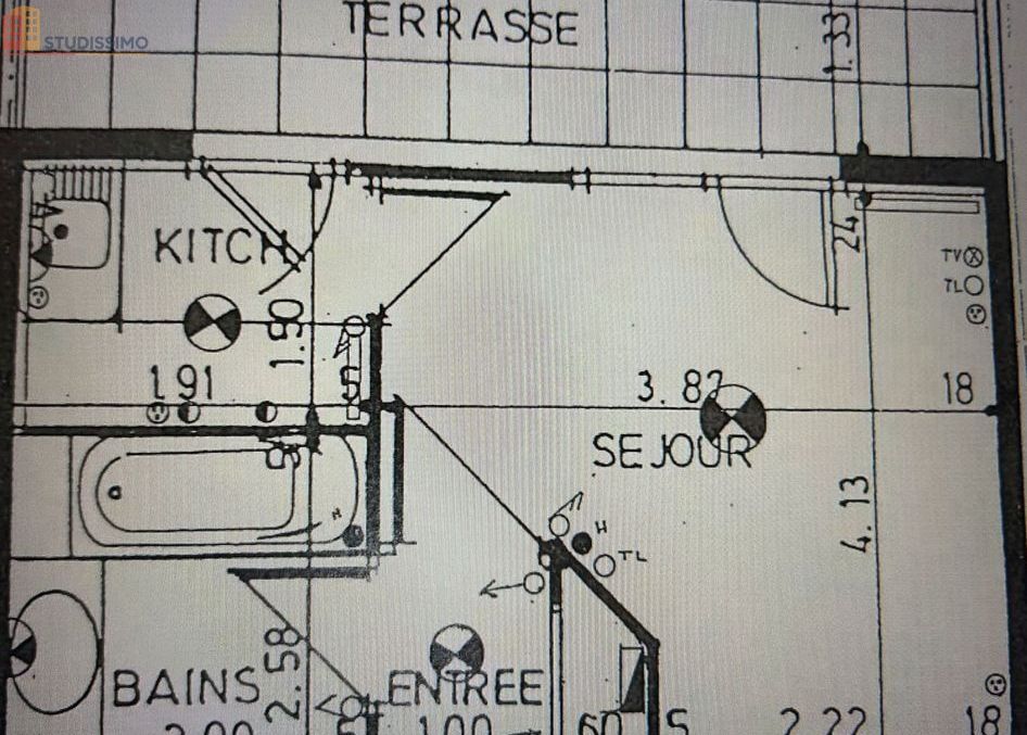 Studio 23m² Chamalières - Investisseur, en résidence services - Photo 1