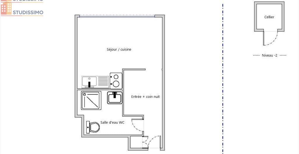 Studio 19m² Saint-Lary-Soulan - Étage 1/6 - Photo 1