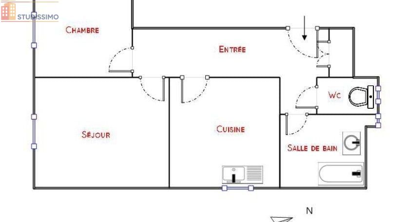 Studio 47m² Sorgues - Spacieux, 1 chambre - Photo 3