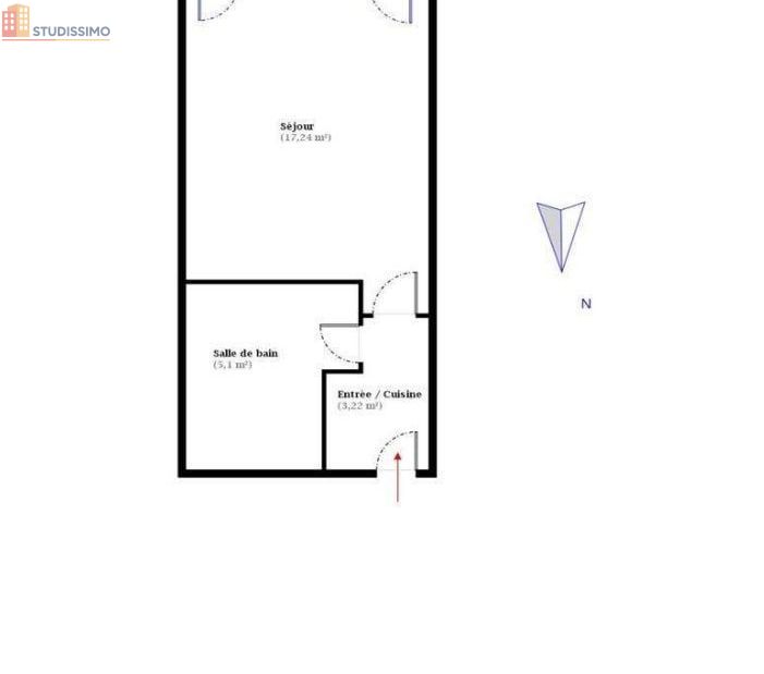 Studio 26m² Bagnères-de-Bigorre - DPE D, lumineux - Photo 2