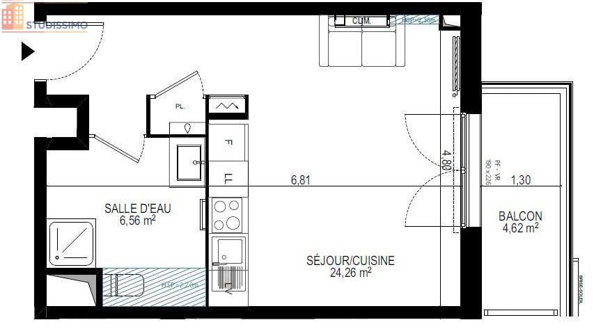 Studio 30m² Monteux 84170 - Photo 3