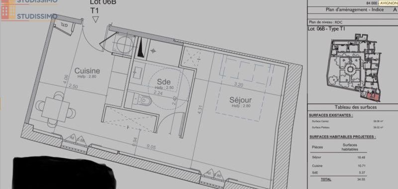 Studio 38m² Avignon centre - Rénové, jardin intérieur - Photo 2