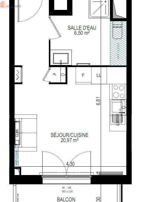 Studio 27m² Monteux - DPE B, lumineux - Photo 5