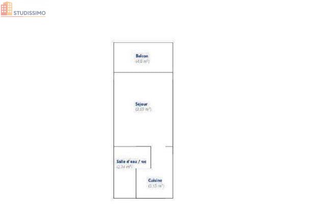 Studio meublé 16m² La Roche-sur-Yon - 7e étage, lumineux - Photo 1