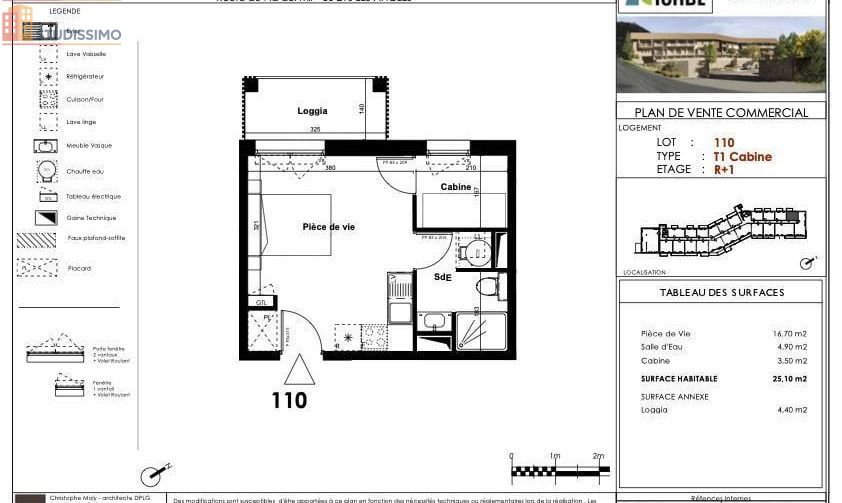 Studio 25m² Les Angles - 1er étage, lumineux - Photo 1