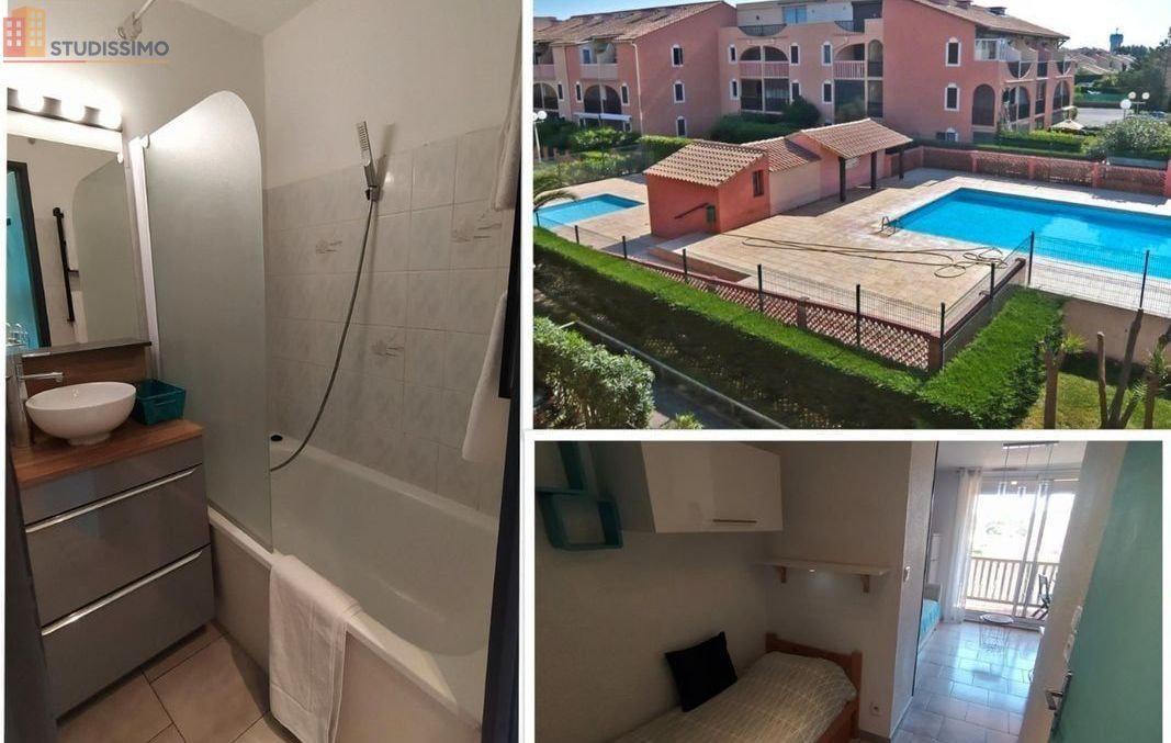 Studio 20m² Canet-en-Roussillon - Piscine, parking, clim - Photo 1