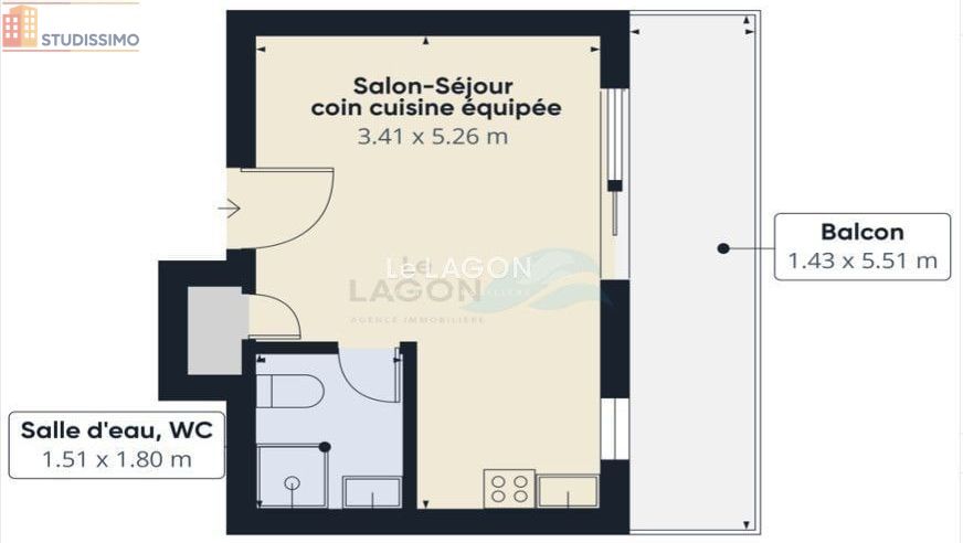 Studio 18m² Saint-Cyprien 66750 - Photo 7