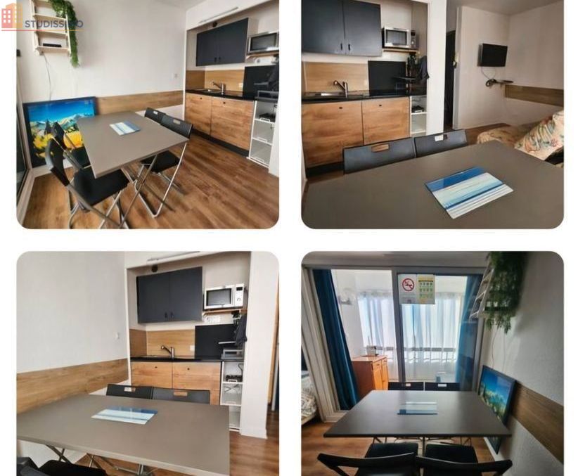 Studio 18m² Canet-en-Roussillon - Terrasse, vue Pyrénées - Photo 2