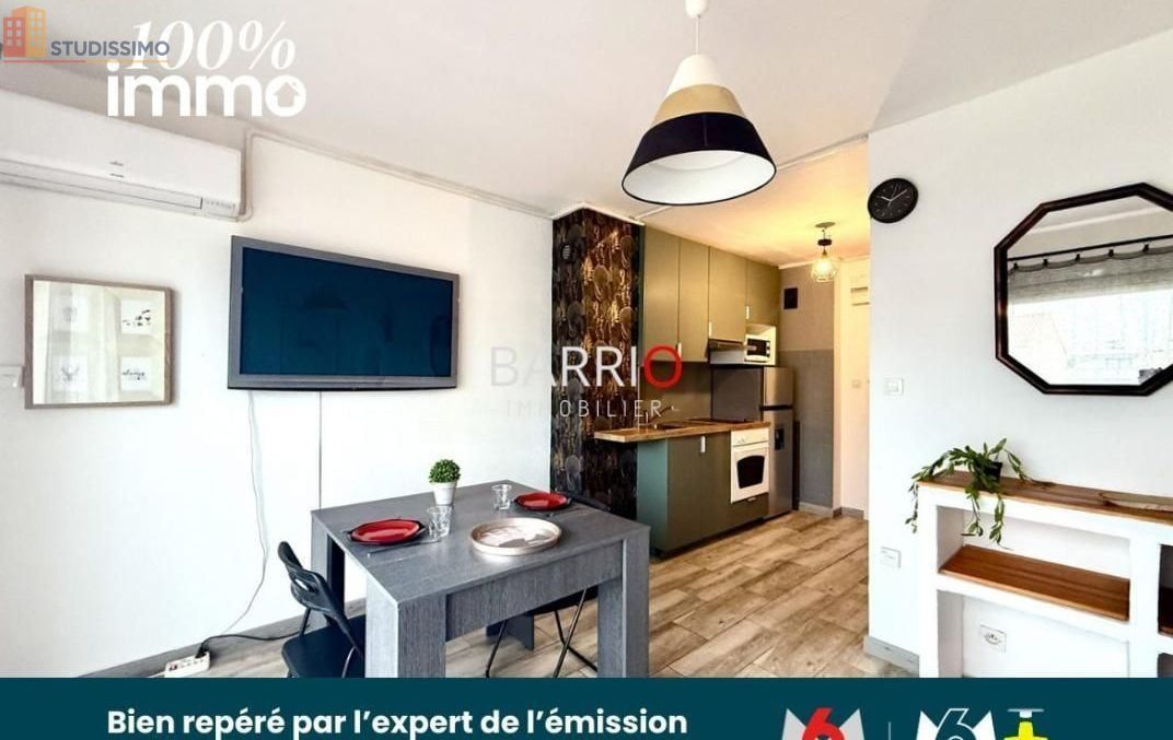 Studio 20m² Canet-en-Roussillon - Dernier étage, DPE C - Photo 1
