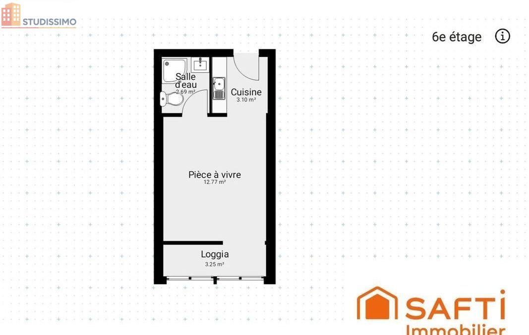 Studio 18m² Perpignan - Centre-ville, lumineux - Photo 6