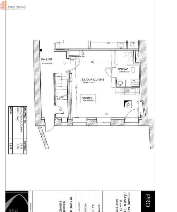 Studio 29m² Épinal - - Photo 1