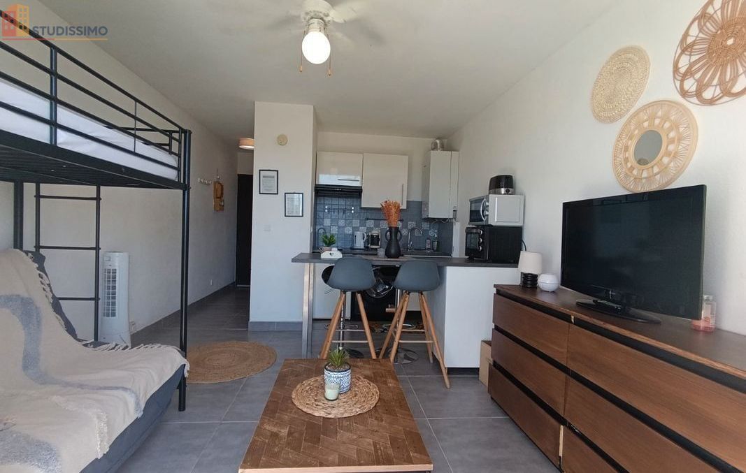 Studio 21m² Canet-en-Roussillon - Balcon, parking privé - Photo 2