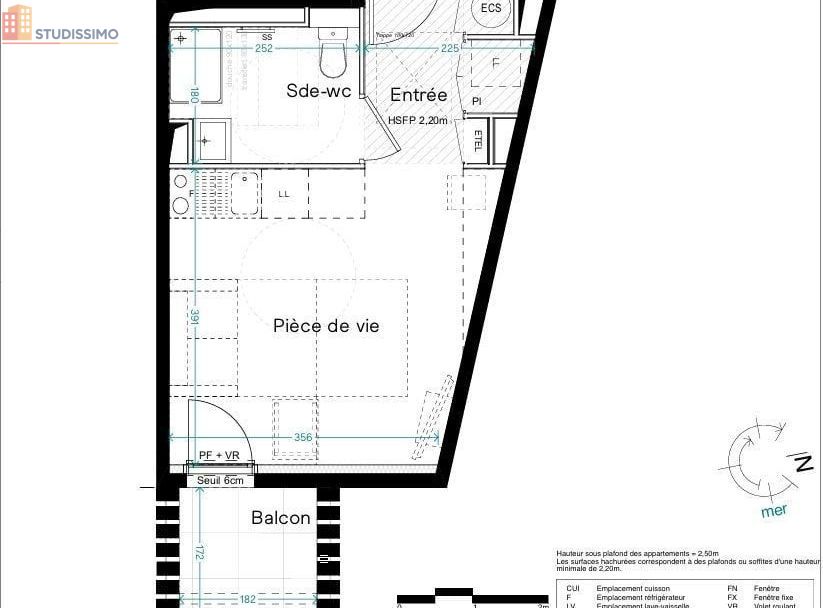 Studio 24m² Le Barcarès - DPE A, 2e étage - Photo 4