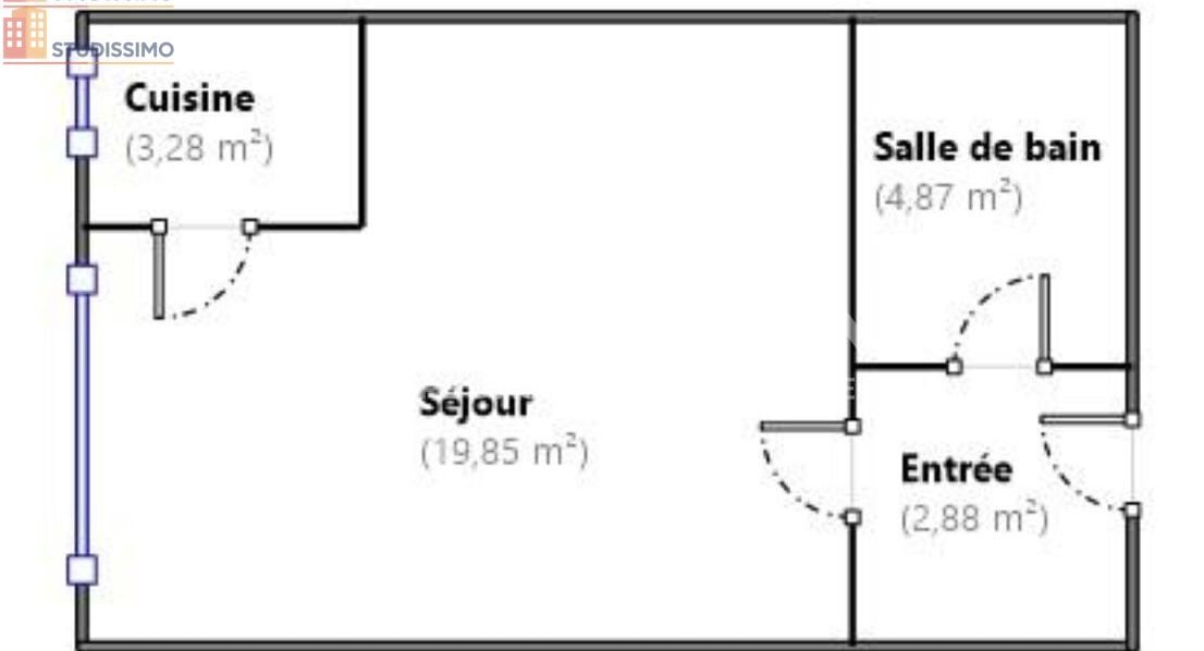 Studio 31m² Limoges 87100 - Photo 1