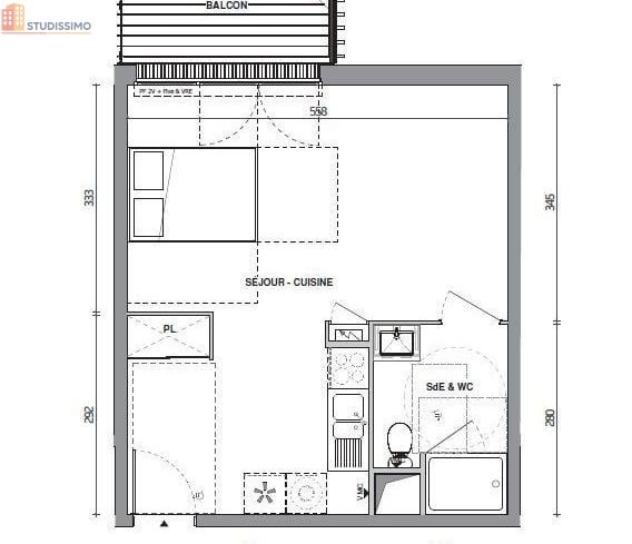 Studio 34m² Auxerre 89000 - Photo 3