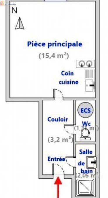Studio 22m² Sens 89100 - Lumineux, proche centre-ville - Photo 1