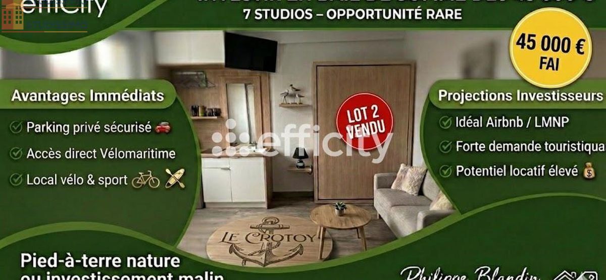 Studio 13m² Le Crotoy - DPE C - Photo 2