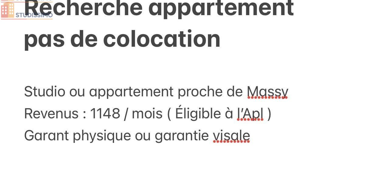 Studio à Massy